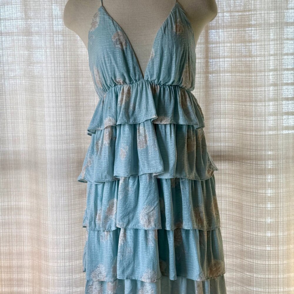 Blue small cocktail dress
